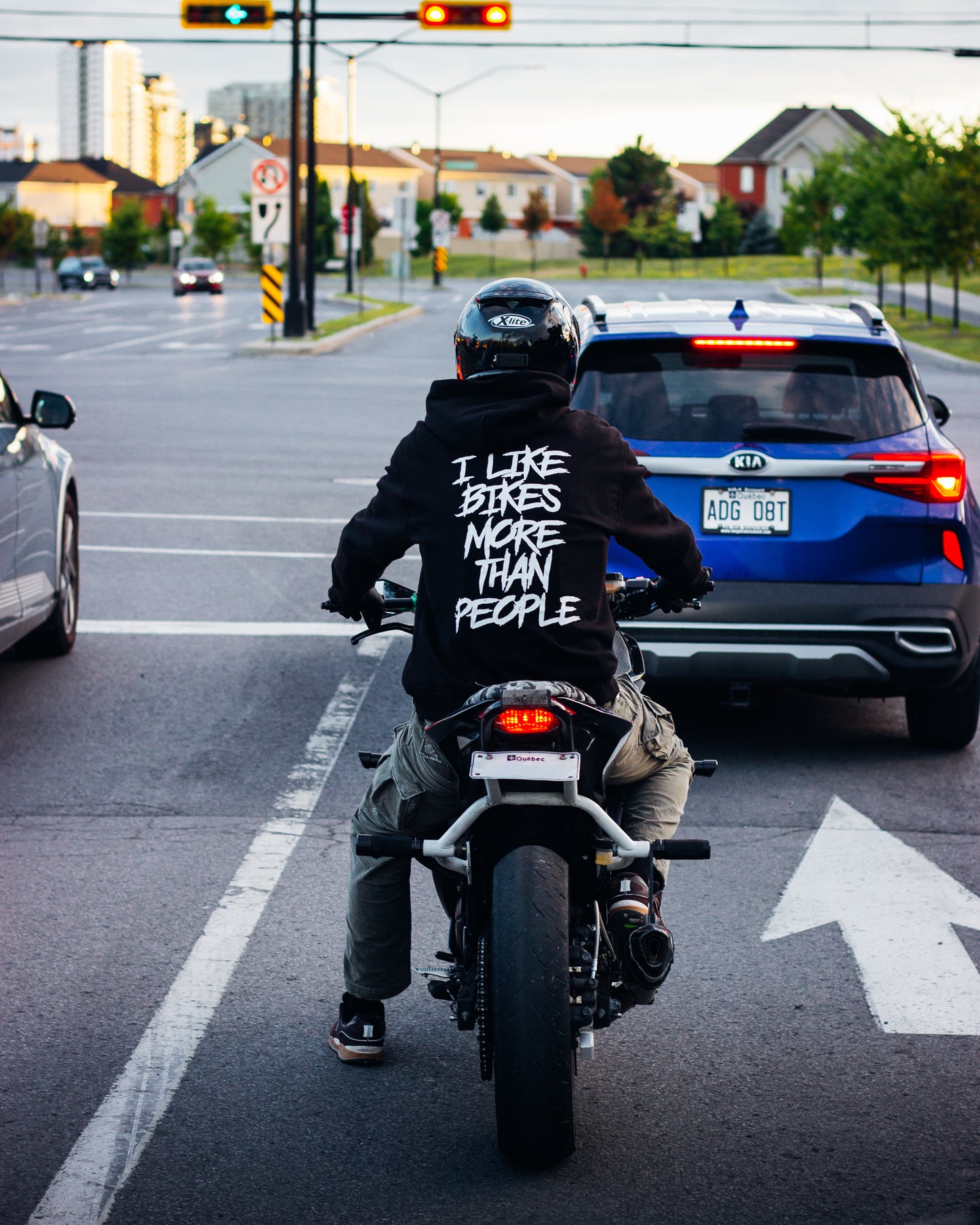 I Like Bikes More Than People Hoodie