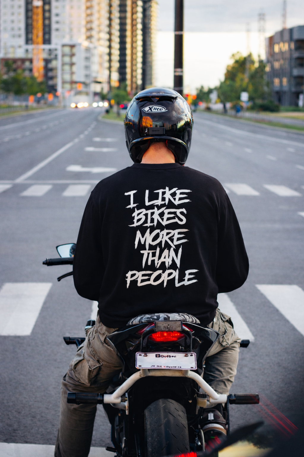 I Like Bikes More Than People (Reflective option)