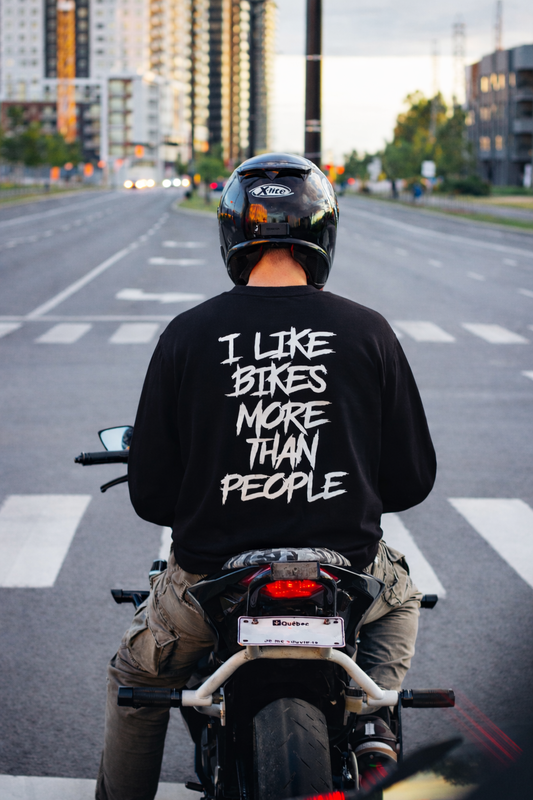 I Like Bikes More Than People (Reflective option)