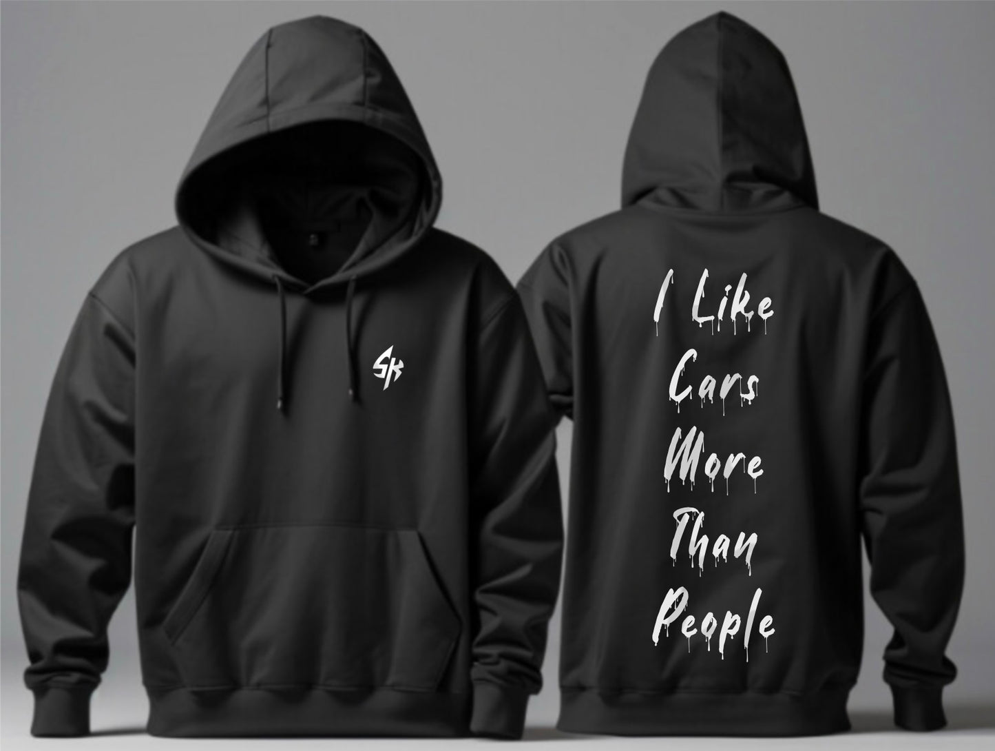 I Like Cars More Than People Hoodie