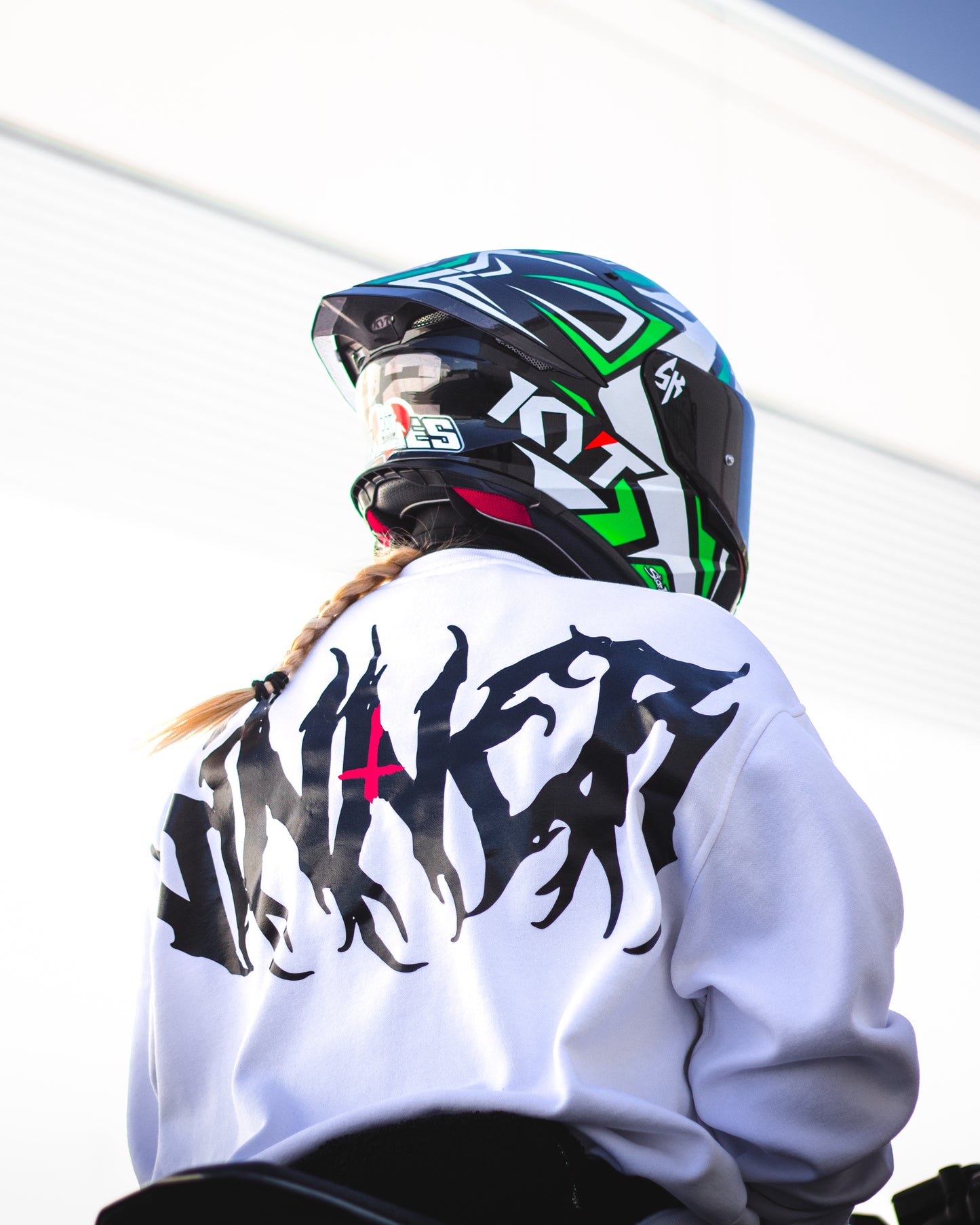 “SINNER 2.0” Crewneck Rear model
