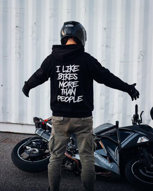 I Like Bikes More Than People Hoodie